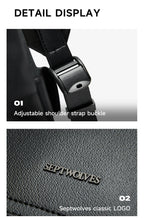 Septwolves Fashion Design Printed Leather Backpack Man Large Flip Cover Business Print Travel Laptop Bags Big Monogram Bagpack