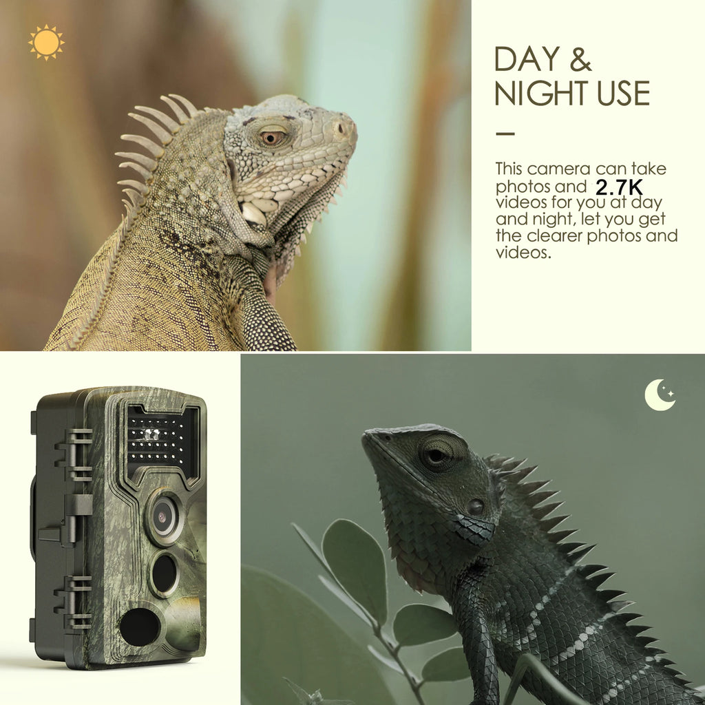 PR1000 Hunting Trail Camera 36MP  Night Vision Wildlife Camera With Motion Activated Outdoor Trail Cam Trigger Wildlife Scouting