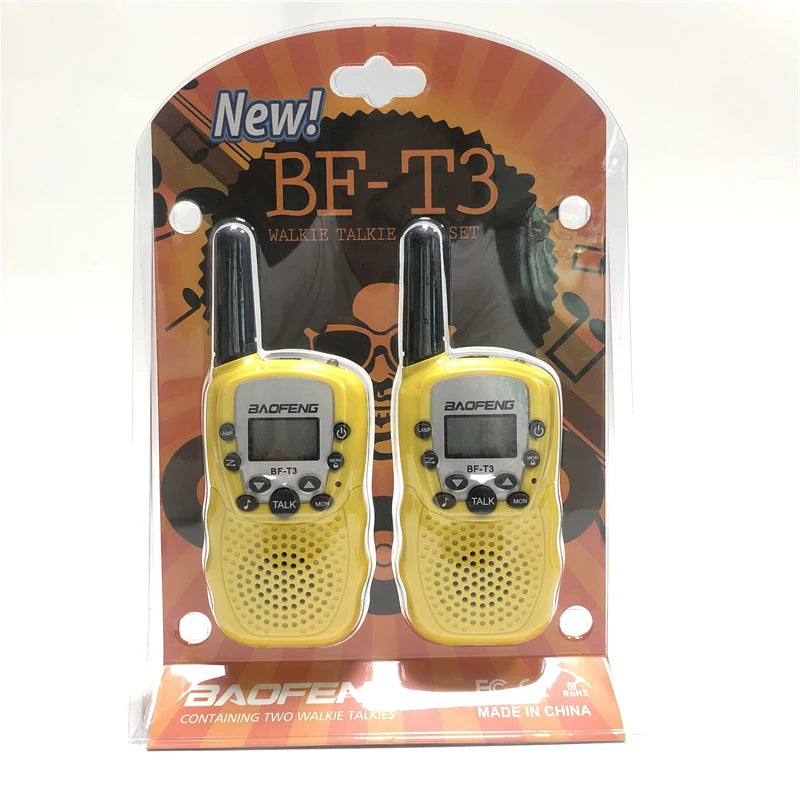 2PCS Baofeng BF-T3 Mini Walkie Talkie Children Toy Gift Kids Amateur Radio UHF 22 Channels Handheld Two Way Radio For Boys Girls