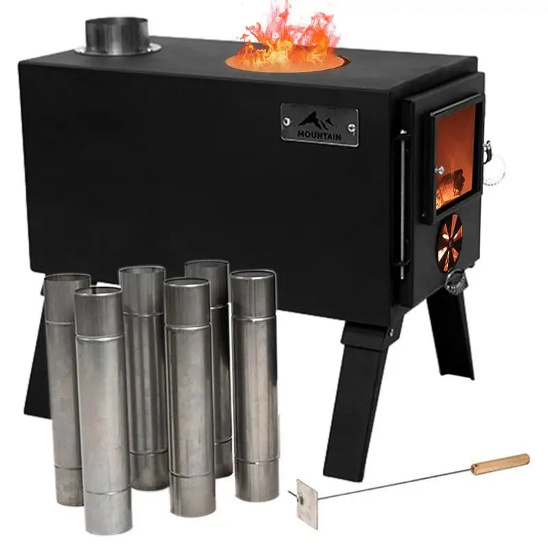 Camping Wood Stove Outdoor Wood Burner Home Use Wood Firing Stoves Portable Wood Burning Stove Winter Camping Accessories