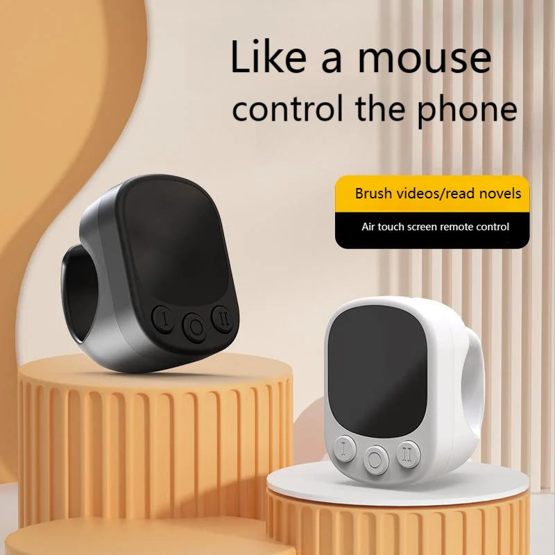 Wireless Bluetooth Ring Mouse With Touch Screen Remote Control Lightweight Tiktok YouTube Mini Air Mice For iOS Android Tablet