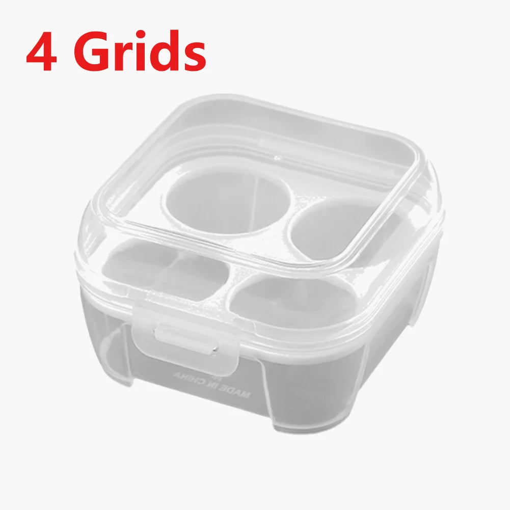 Portable Eggs Box Case Kitchen Container Organizer for Outdoor Camping Picnic Transparent 3/4/8 Grids Egg Holder