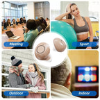 JINGHAO Hearing Aids Sound Amplifier Rechargeable Sound Enhance For Elderly Father Mother Gift Beige