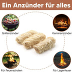 30/100pcs natural fire starter, wax wood stick, suitable for fireplace, barbecue stove, chimney oven, charcoal ignition