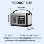 Portable Power Station P86,88.8Wh 3.7 V LiFePo4 Battery, with 120W (150W Peak) AC Outputs, Solar Generator for Travel and Camping