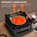 WESTTUNE Outdoor Infrared Combustion Stove Portable Cooking Burner 3600W Gas Stove with Electronic Ignition for Camping Picnic