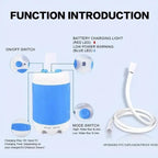 Portable Rechargeable Outdoor Shower Handheld Compact Design Gentle Flow for Car Washing Gardening Bathing Camping Travel