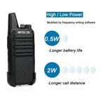 RETEVIS RT622 Walkie Talkie Mini 2 pcs PMR 446 Portable Two-way Radio ht PTT Walkie-talkies Communication Radio for Restaurant