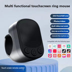 Wireless Bluetooth Ring Mouse With Touch Screen Remote Control Lightweight Tiktok YouTube Mini Air Mice For iOS Android Tablet