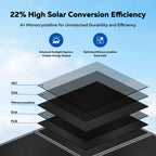 CTOLITY 400W Foldable Solar Panels 41V Portable Solar Charger Generator 23% Efficiency Folding Bag Outdoor Power Supply Camping