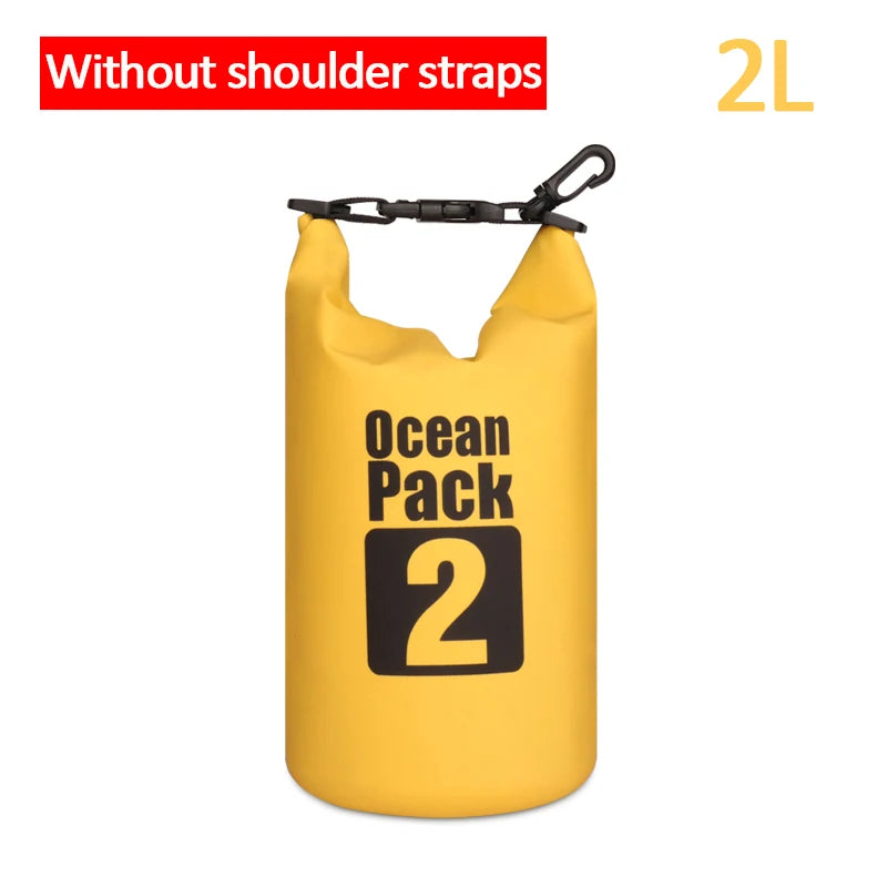 Outdoor PVC Waterproof Dry  Bag 5L 10L 20L 30L Outdoor Diving Foldable Storage Man Women Beach Swimming BaRafting Ocean Bag