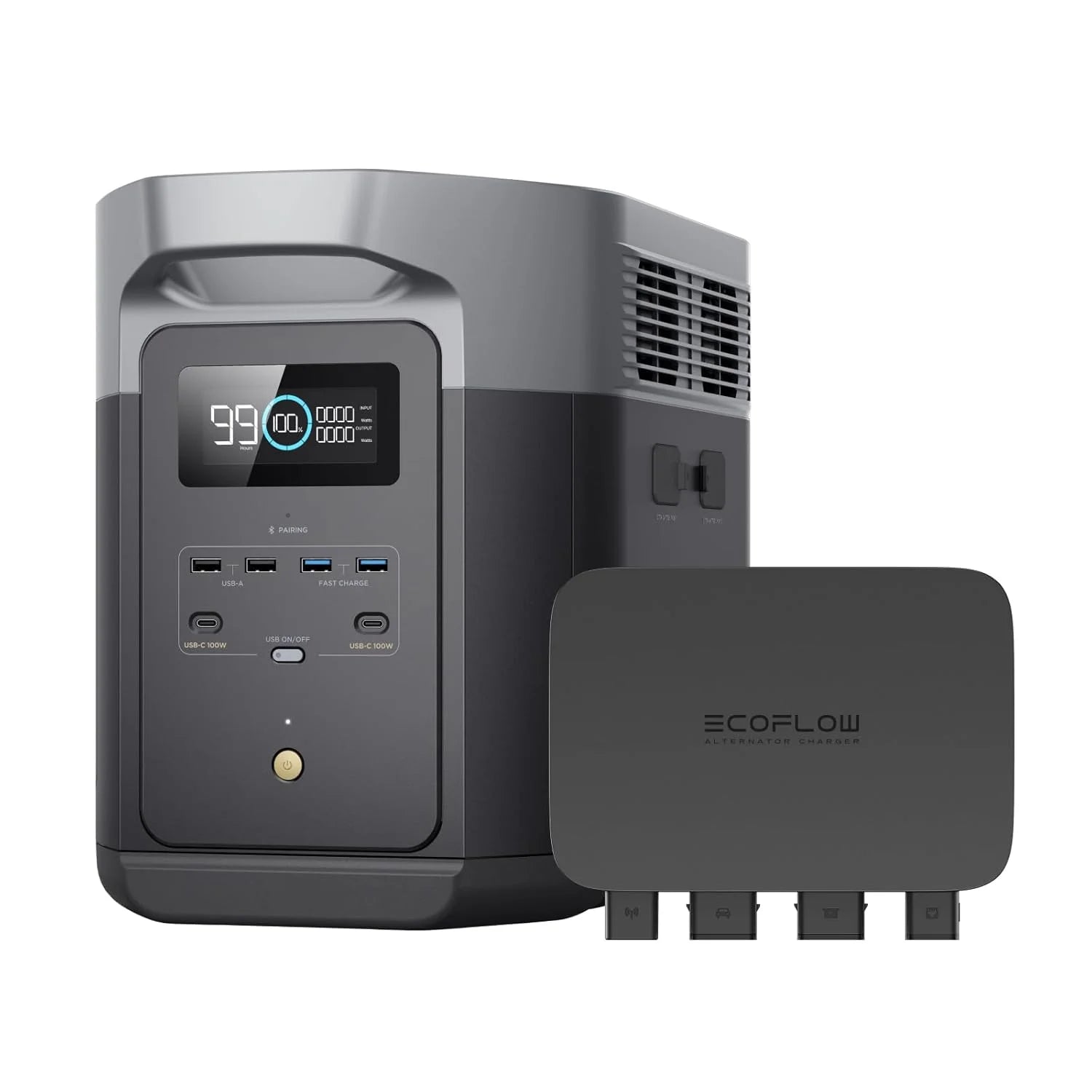 ECOFLOW Portable Power Station DELTA 2 Max, 2400W LFP Solar Generator, Full Charge in 1 Hr, 2048Wh Solar Powered Generator