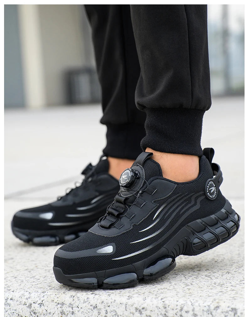 Breathable lace-free soft sole comfortable anti-smash anti-puncture labour insurance shoes