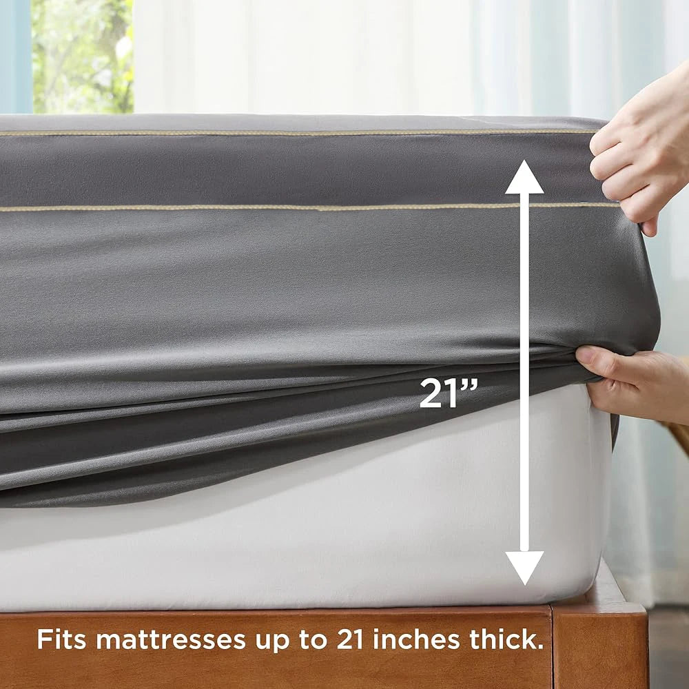 Mattress Topper Extra Thick Mattress Pad Cover for Back Pain Cooling Mattress Protector Overfilled Down Alternative Filling