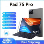 Pad 7s pro Tablets 20000mAh 5G Dual SIM WIFI For Kids Tablet PC 10inch 22GB+2TB Global Version Android Tab With keyboard 2025