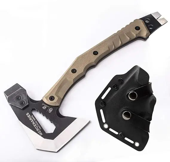 Mercenarys Tactical Engineer Axes Multifunctional Explosion-Proof Axe Camping Artillery Fire Rescue Hammer Hiking