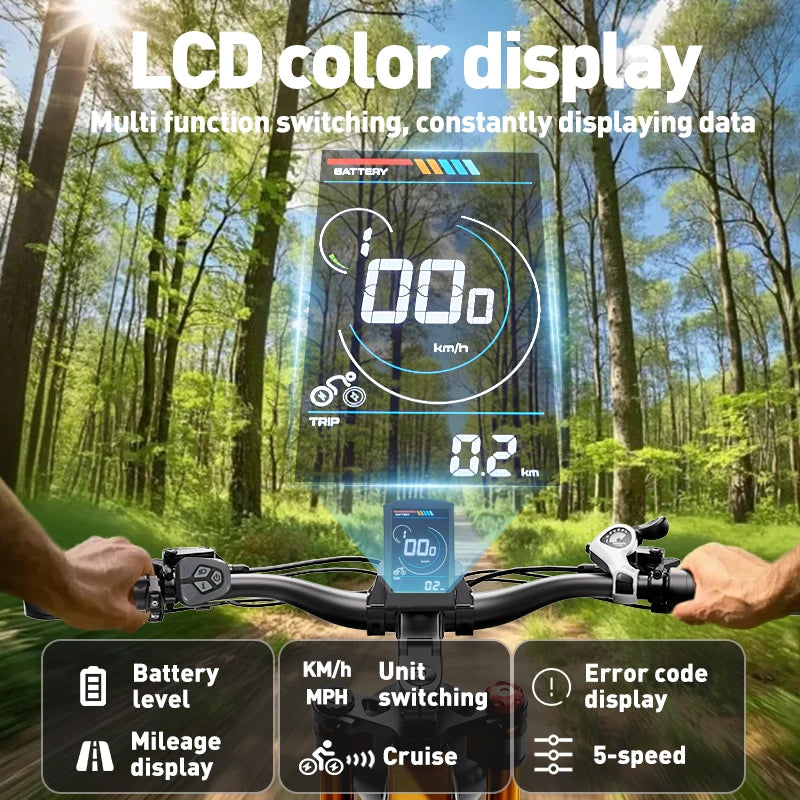 OTIDA NEW RX80 2000W 32MPH Dual Motors Electric Bicycle 48V20AH Lithium Battery 26 Inch 4.0 Fatbike Electric Bike For Adults