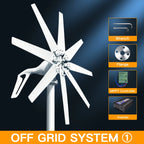 1000w Wind Turbine Generator 12V 24V 48V DC 220v AC Home System Free Green Alternative Energy Solar Panels Home Energy Solutions