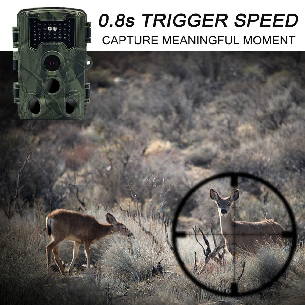 PR1000 Hunting Trail Camera 36MP  Night Vision Wildlife Camera With Motion Activated Outdoor Trail Cam Trigger Wildlife Scouting