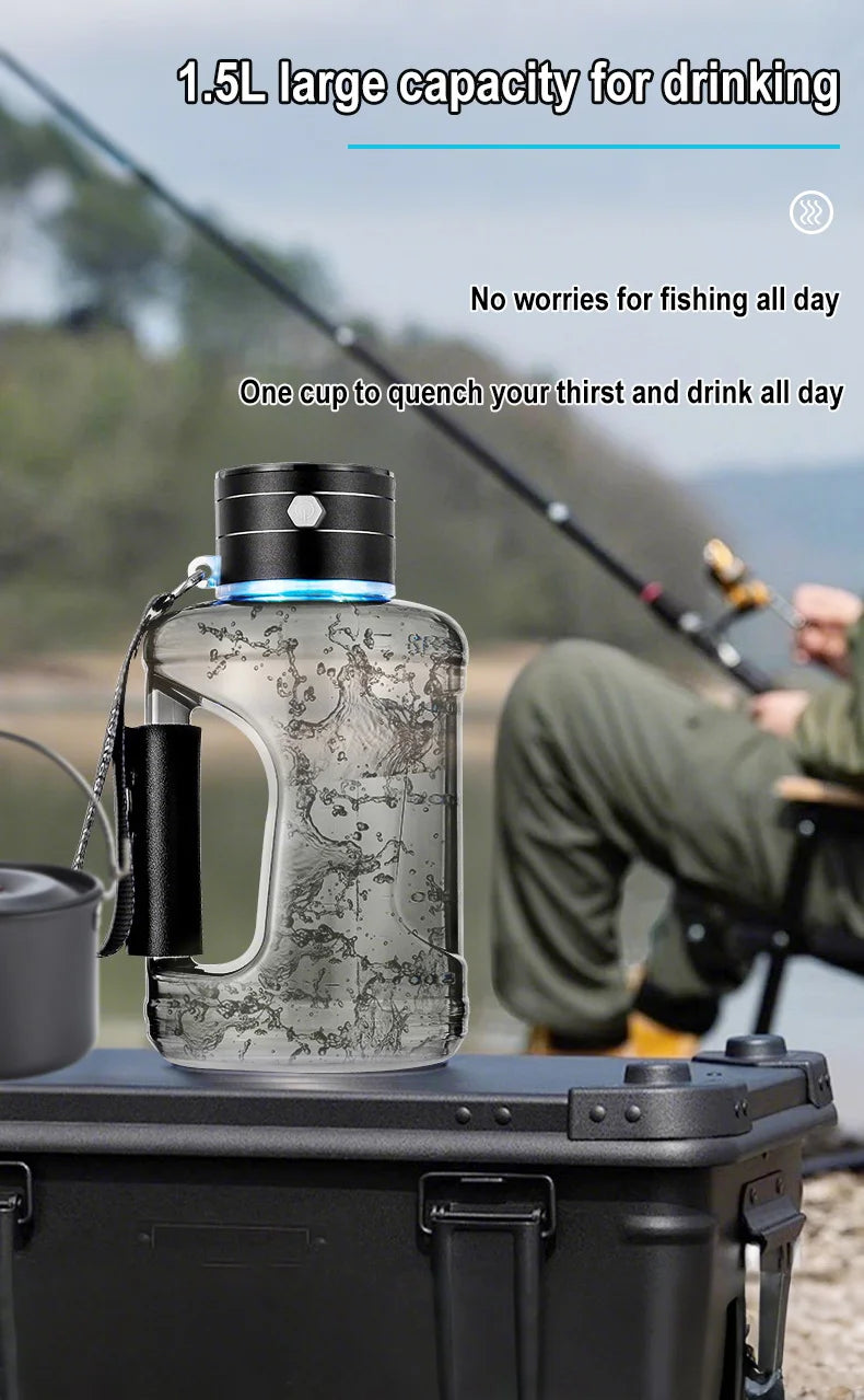 1.5L Portable Hydrogen Water Bottle Hydrogen-Rich Water Container Gym Sports Fitness Hydrogen-Rich Sports Bottle Water Kettle