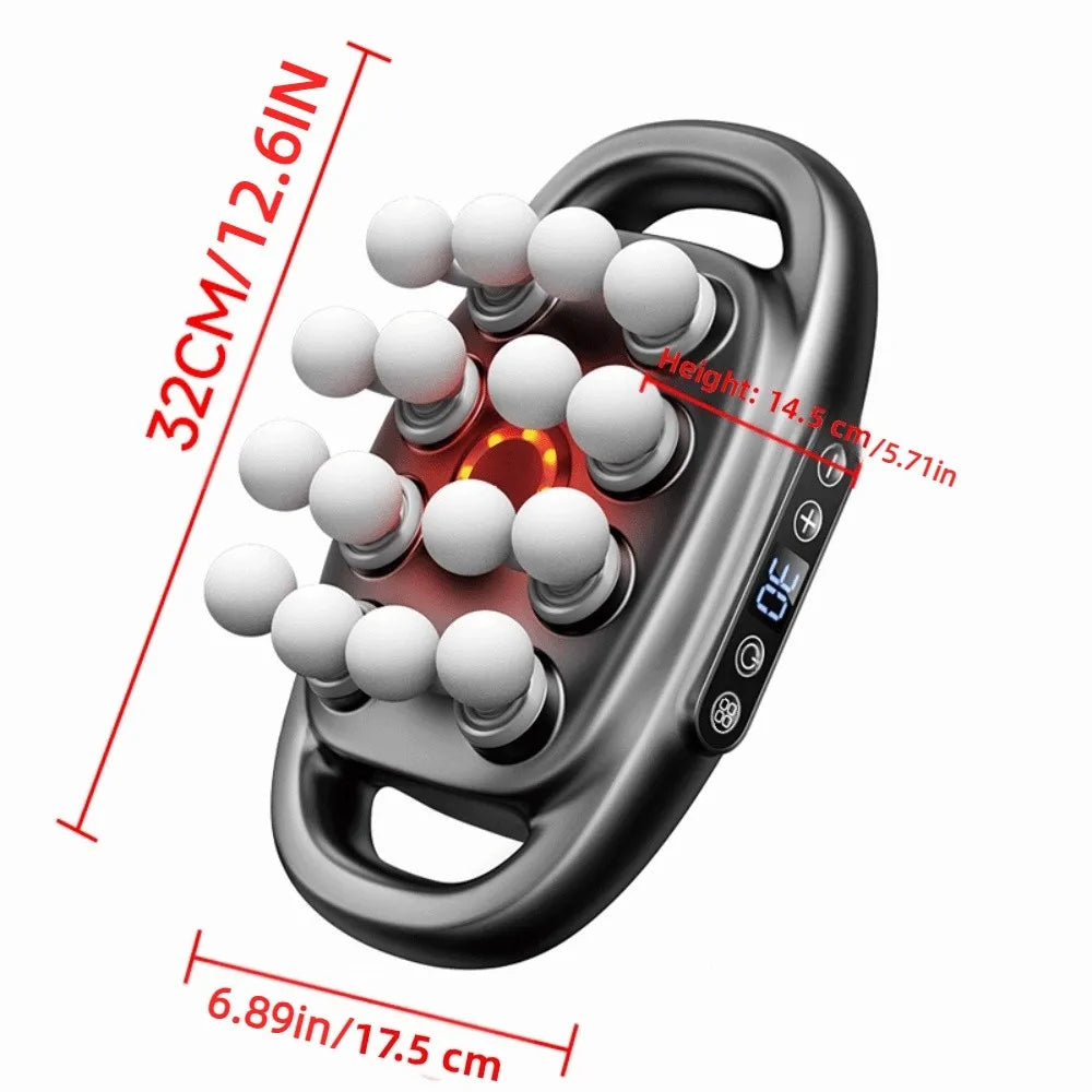 8/12/16-Head Fascia Equipment Electric Muscle masajeador Waist Massager 30 Gear Adjustable High Frequency Body Massage Machine