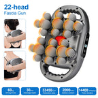42-Heads Fascia Gun High-Frequency Vibration Body Massage Gun Back and Waist Massager Neck Shoulder Massager Muscle masajeador