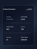 High-Frequency Vibration Full-Bbody Massage Gun Back, Waist, Neck and Shoulder Massager muscle Massager 12/16-Head fascia Gun