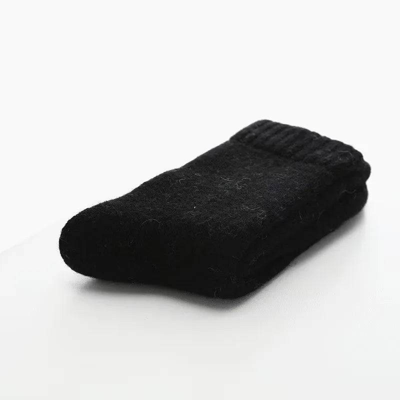 Socks Men Super Thicker Solid Sock Wool Warm Socks Against Cold Snow Russia Winter Warm Funny Happy Male Socks