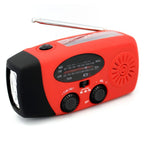 Emergency Solar Power Hand Crank Dynamo Generator 10000mAh Phone Charger Bank SOS AM/FM Weather Flashlight Radio Power Bank