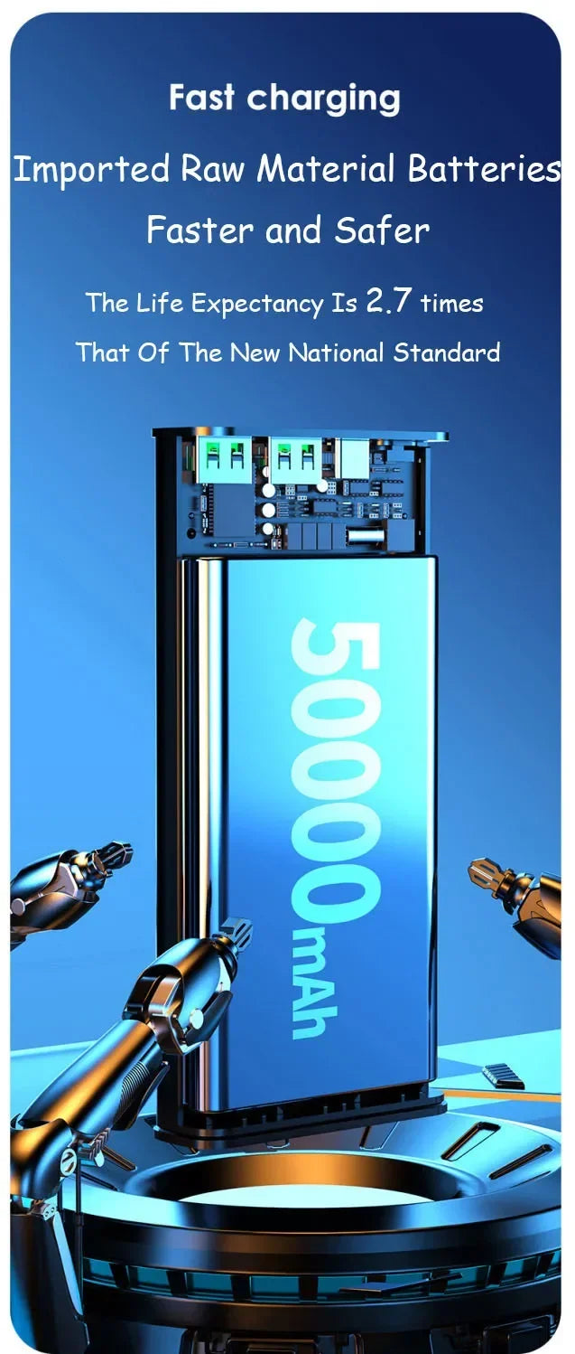 VIVO 120W Power Bank Super Fast Charging 200000mAh Large Capacity Portable External Battery For Mobile Power Bank For IPhone