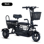 800W48V 70km folding electric tricycle small leisure vehicle for adults to ride three people portable battery car for home use