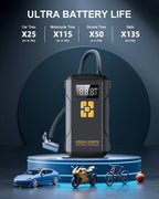 Jump Starter with Air Compressor 3500A Jump Starter 150PSI Air Pump Multifunctional Tire Inflator Power Bank Lighting for Car