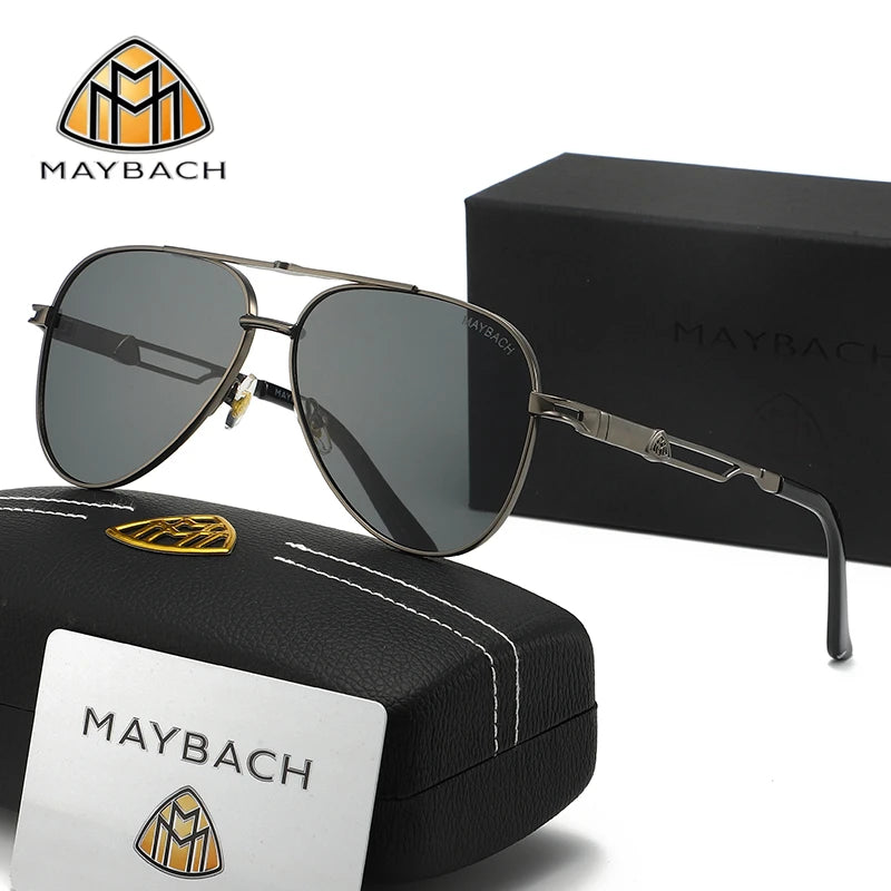 MAYBACH Sunglasses Luxury brand for Men and women Classic Sun Glasses High Quality Eyewears Pilot Goggle UV 400 Protection 527