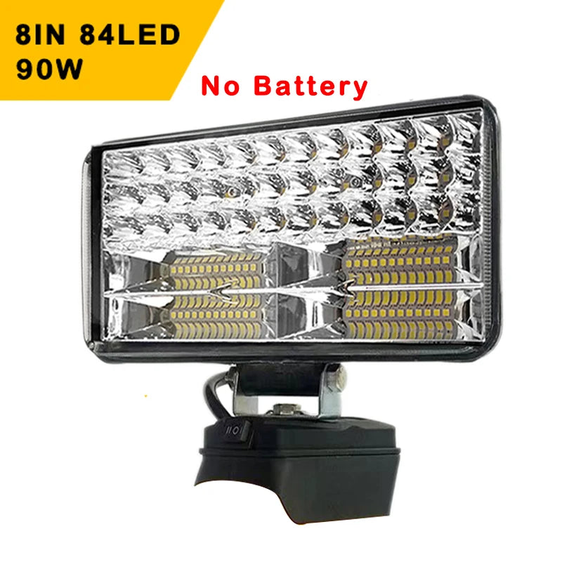 3/4/5/8Inch Led Light Portable Spotlights Cordless Outdoor Work Fishing Handheld Emergency Tool Light Fit Dewalt 18V Battery
