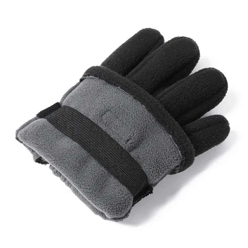 Winter Men's Gloves Polar Fleece Thick Warm Women Cycling Sports Driving Waterproof Non-Slip Touch Screen Motorcycle Gloves