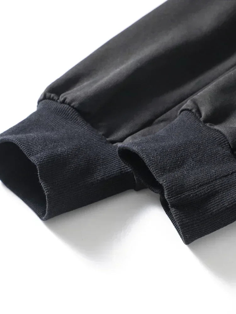 Autumn and winter new men's and women's hooded sweatshirts and pants 2-piece outdoor fashion jogging men's casual sportswear set