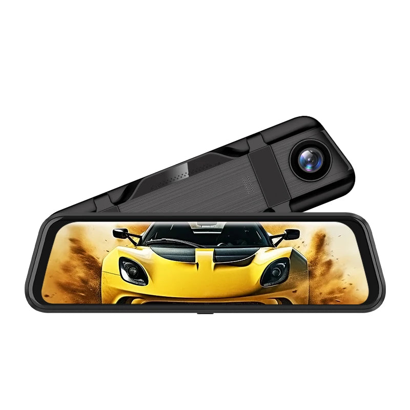 12.7 Inch Mirror Camera for Car Touch Screen Video Recorder Rearview Mirror Dash Cam Front and Rear Camera Mirror DVR Black Box