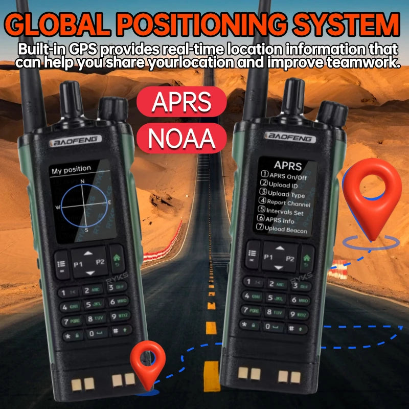 DMR GPS 10W DM-32UV BAOFENG DM32 Walkie Talkie Multi Band TDMR Dual Time Slot Wireless Copy Frequency Type-C AM/FM Two Way Radio