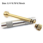 Brass Fire Piston Outdoor Survival Emergency Tool Aluminium Fire Piston with Char Cloth Campers Survival Preppers Fires Tube