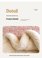 Thickened Coral Fleece Bed Blankets for Winter Warm Soft Imitation Lambs Wool Jacquard Blankets for Bedroom Sleeping Sofa Throw