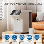 110V Reverse Osmosis Water Filter 1 Set Countertop RO  8-Layer Smart White Water Purifier