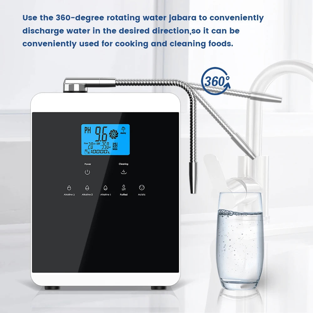 11 Plates Platinum Coating Alkaline Water Ionizer Machine Household PH 4.5~10.5 Alkaline Acid Water Ionizer for Home