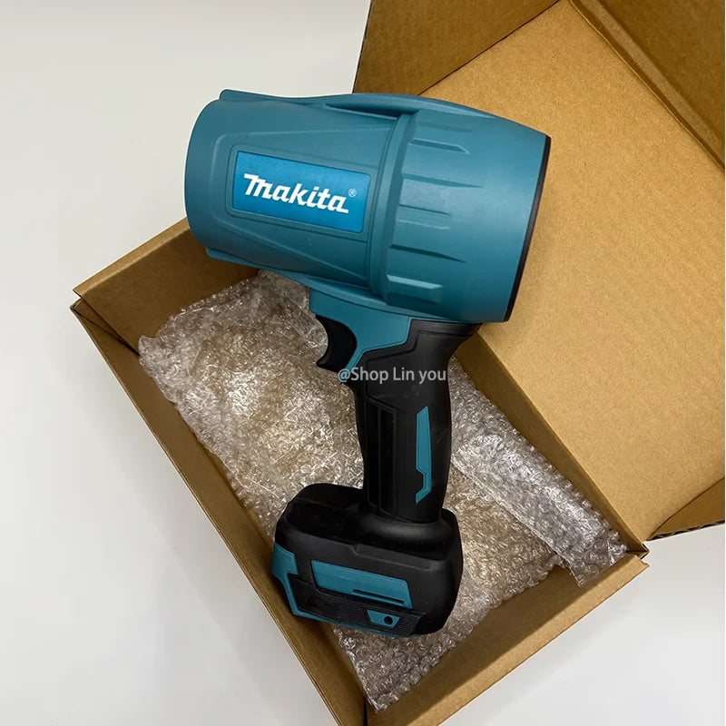 Makita 30000RPM Violent Blower Turbo Jet Fan 18V Electric Air Duster Wind Speed Turbo Rechargeable with Light Car Cleanin Tool