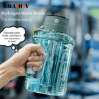 1.5L Portable Hydrogen Water Bottle Hydrogen-Rich Water Container Gym Sports Fitness Hydrogen-Rich Sports Bottle Water Kettle