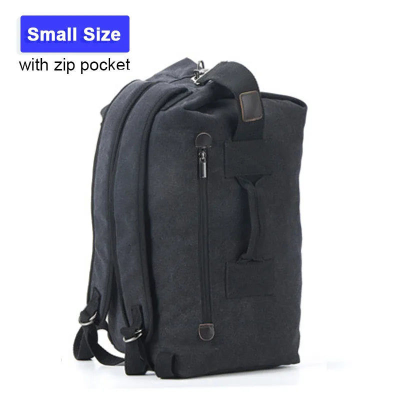 Outdoor Travel Bag Backpack Man Light weight Canvas Bucket Shoulder Bags