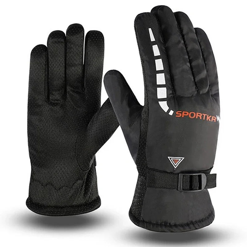 Winter Cycling Gloves Waterproof Antislip Outdoor Sports Ski Cycling Motocycle Warm Gloves Unisex Moto Equipments Accessories