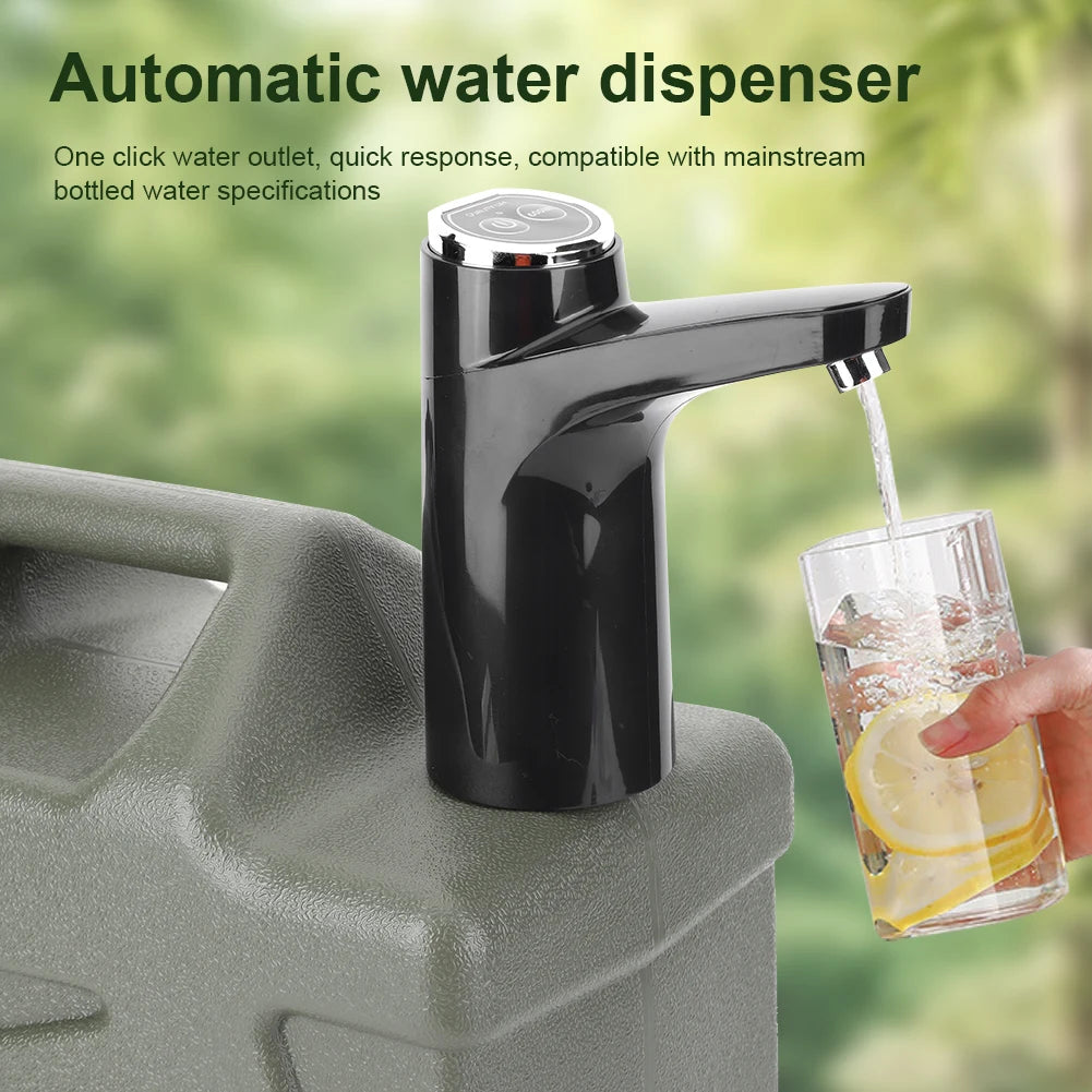 11L Large Water Tank Outdoor Water Bin with Faucet & USB Rechargeable Electric Water Pump Water Tank Cover for Camping Fishing