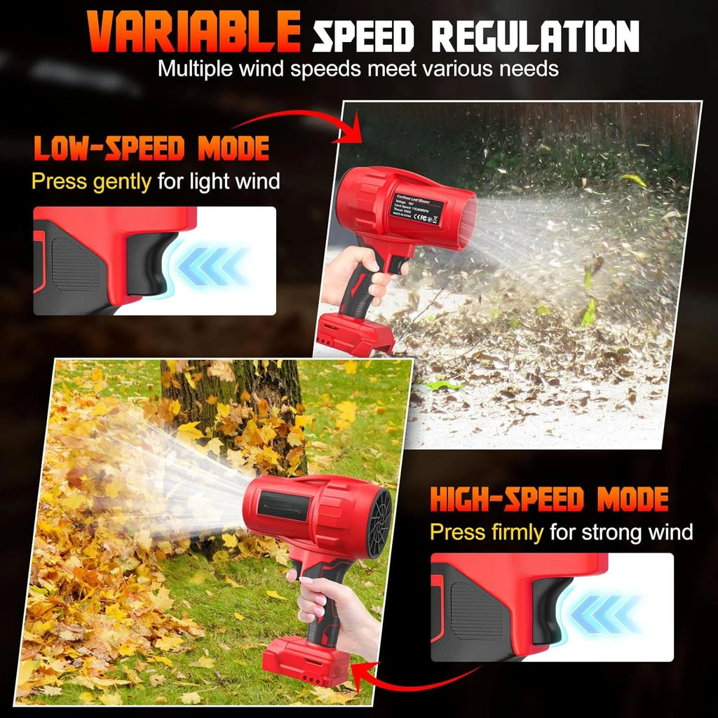 Cordless Leaf Blower Compatible for Milwaukee 18V Batteries(No Battery) Dust Computer Collector Handheld Power Tools for Lawn