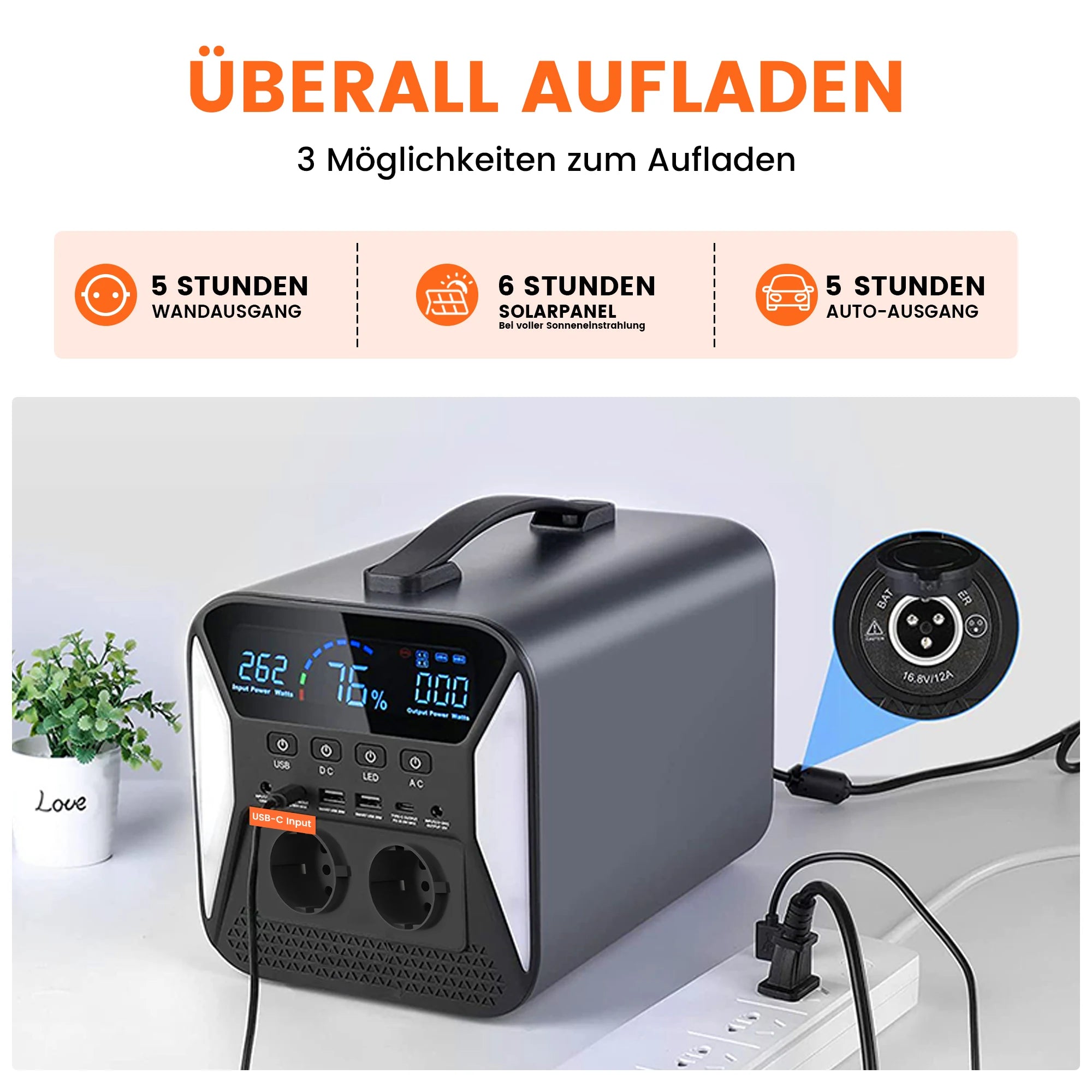 2600W 1800W 500W Portable Power Station 1024wh 345wh Lifepo4 Battery Powerful Power Bank Solar Generator Emergency Power Supply