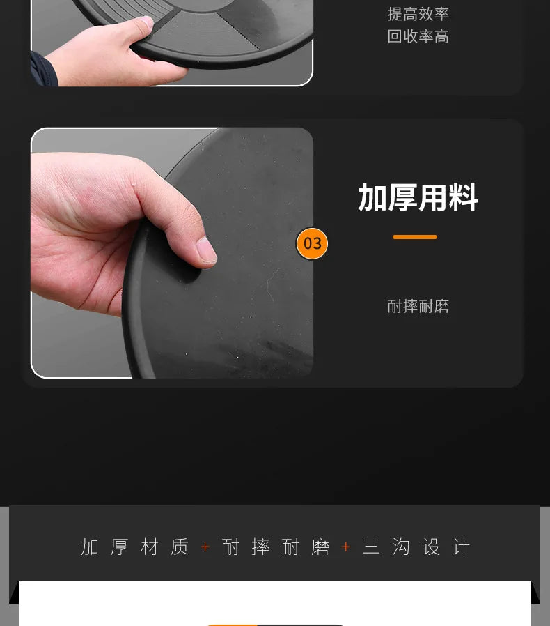 15 Inch Plastic Gold Pan Professional Prospecting Equipment for Mining River Gold Panning Wash Basin Tool Kit